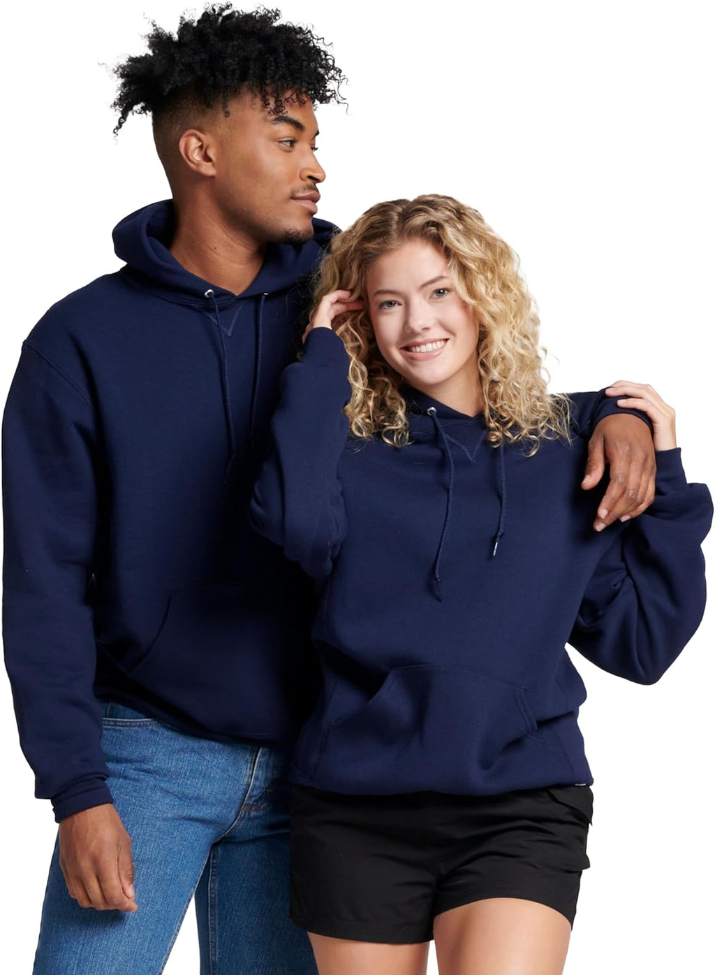 Mens Dri-Power Fleece Hoodies, Moisture Wicking, Cotton Blend, Relaxed Fit, Sizes S-4X