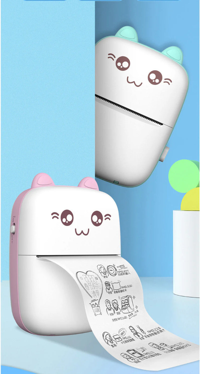 Mini Printer Portable Mini Bluetooth Wifi New Wrong Printer Mobile Phone Photo Title Note Hot Print Pocket Student Error Label Printer
