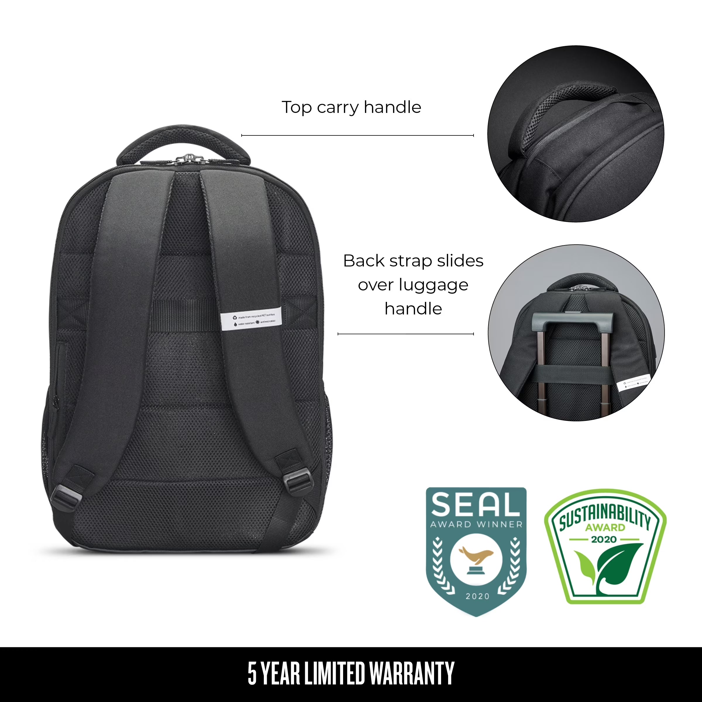 Re Define Backpack, Black, Laptop Tote