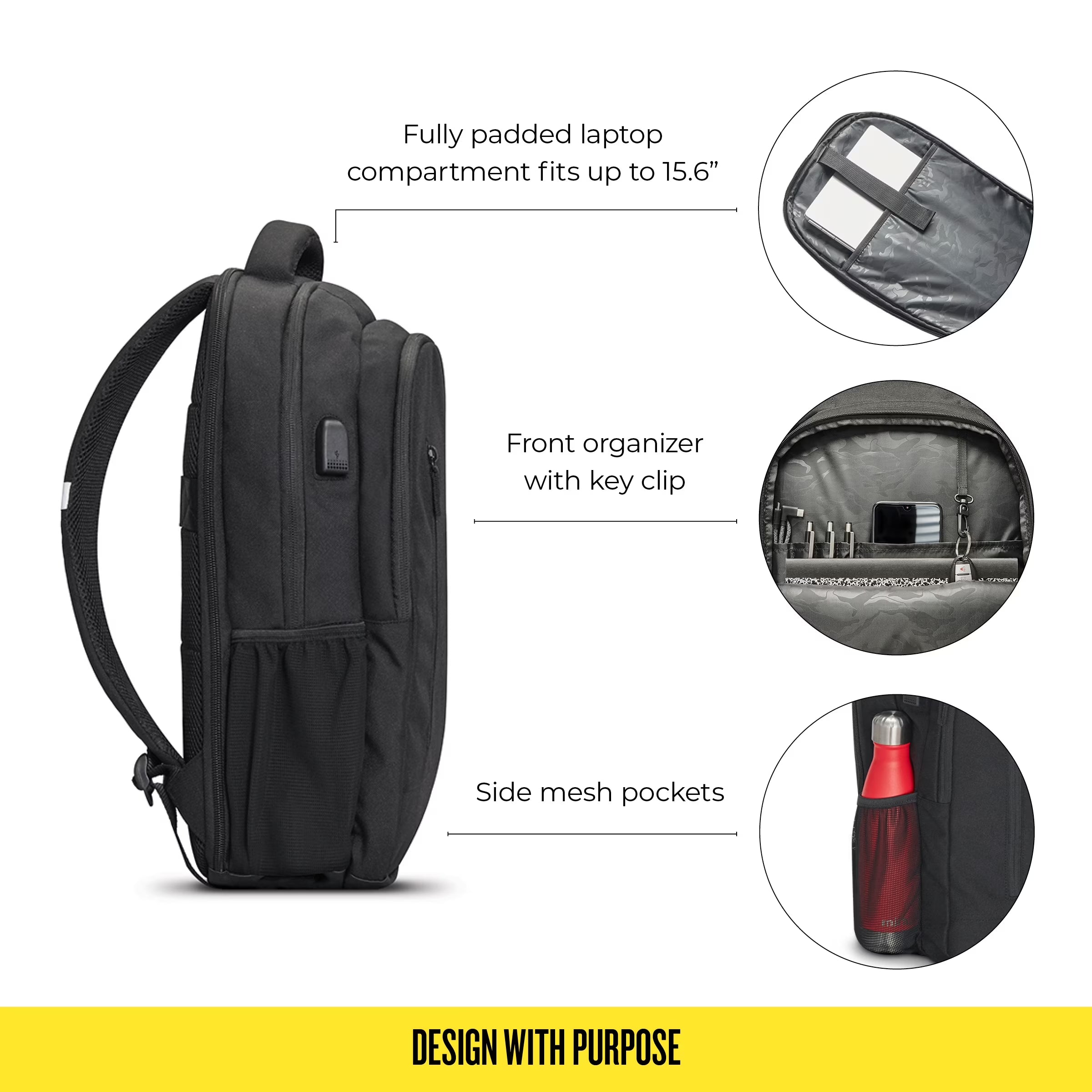Re Define Backpack, Black, Laptop Tote